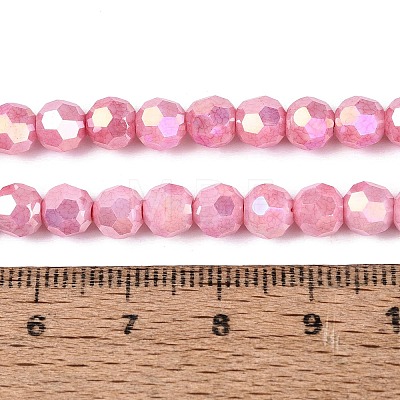Anti-Tarnish Electroplate Glass Beads Strands EGLA-T021-6mm-15-13-1