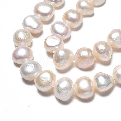 Natural Cultured Freshwater Pearl Beads Strands PEAR-N014-08A-1