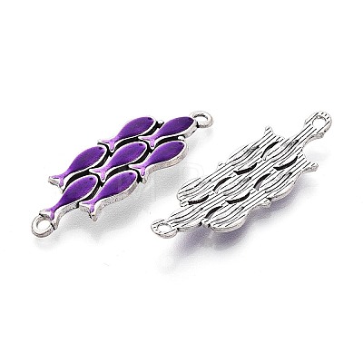 Alloy Enamel Connector Charms TIBE-N016-09AS-03-1