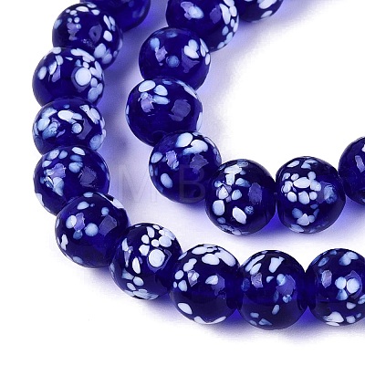 Handmade Lampwork Beads Strands LAMP-N037-07E-1