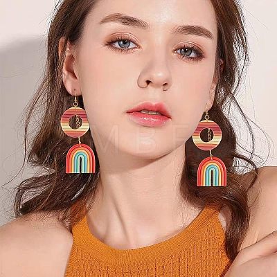 SUPERFINDINGS DIY 6 Pairs Polymer Clay Dangle Earring Kits DIY-FH0002-19-1