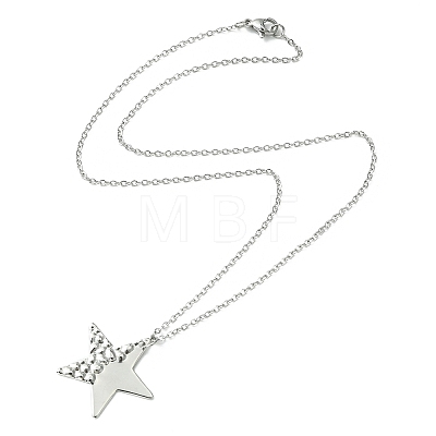 304 Stainless Steel Pendant Necklace for Women NJEW-JN04387-01-1