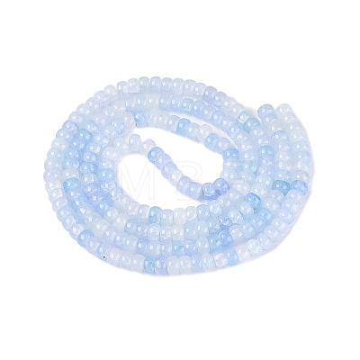 Ombre Effect Dyed Glass Beads Strands X-GLAA-Q106-05A-A15-1