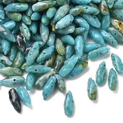 Two Tone Imitation Gemstone Style Acrylic Beads AC-CBA6852-01J-1