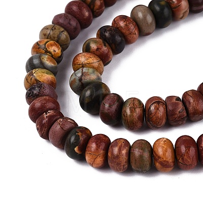 Natural Picasso Jasper/Polychrome Jasper Beads Strands G-N367-02A-12-1