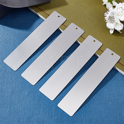 Stainless Steel Brushed Blank Bookmarks AJEW-UN0001-002-1