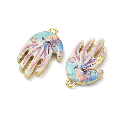 Printed Brass Pendants KK-CBA84C5-13G-03-1
