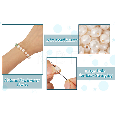 Natural Cultured Freshwater Pearl Beads PEAR-BT0002-01-1