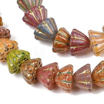 Painted Glass Beads GL-CBA4370-05-1