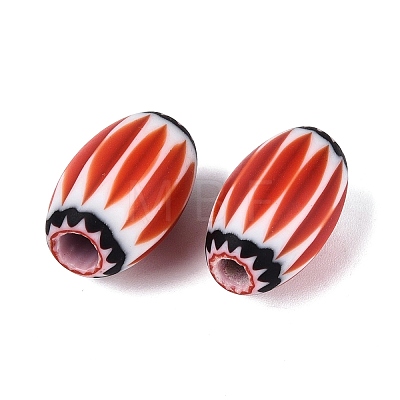 Handmade Millefiori Glass Barrel Beads LS-LA-N002-15A-1