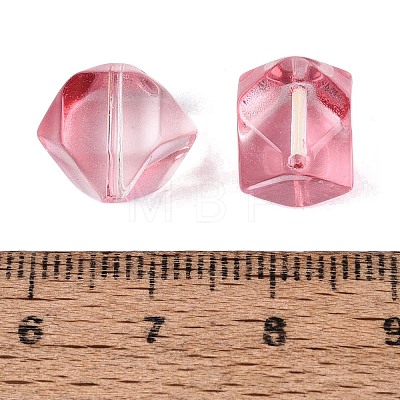 Electroplate Transparent Glass Beads EGLA-Q140-01-A03-1