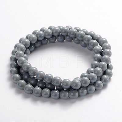 Painted Glass Beads Strands X-DGLA-S071-10mm-10-1