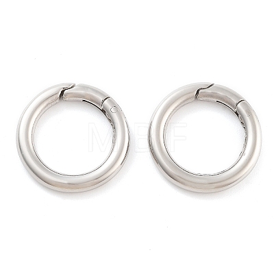 Non-Tarnish 316 Stainless Steel Spring Gate Rings STAS-M296-01P-G-01-1