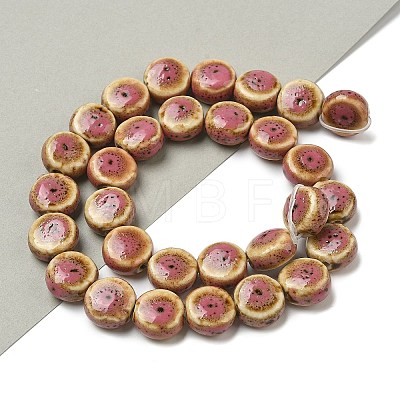 Vintage Style Glazed Porcelain Beads PORC-B002-12-1