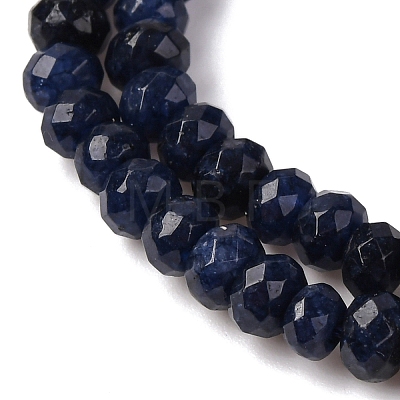 Dyed Natural Malaysia Jade Rondelle Beads Strands G-E316-2x4mm-16-1
