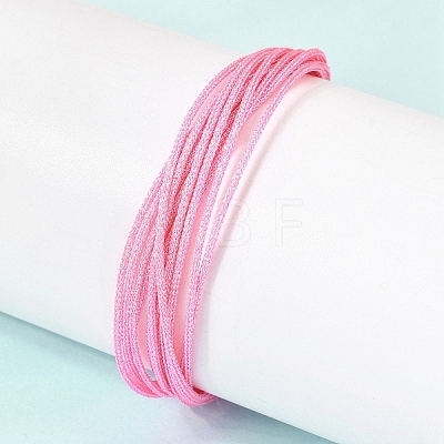 Polyester Metallic Braided Multi-strand Cord Bracelet for Bracelet Making BJEW-H642-02G-13-1