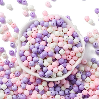 Opaque Acrylic Beads SACR-Q004-01I-1