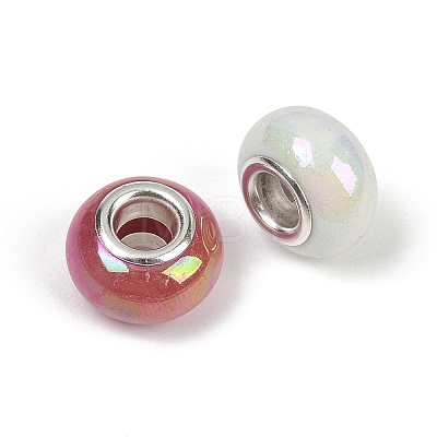 Opaque Resin European Beads RESI-C059-01D-1