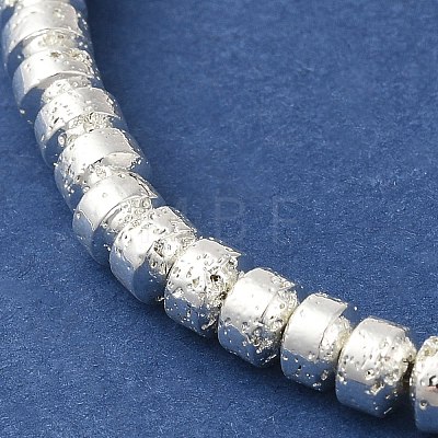 Electroplated Natural Lava Rock Beads Strands G-L606-C02-01F-1