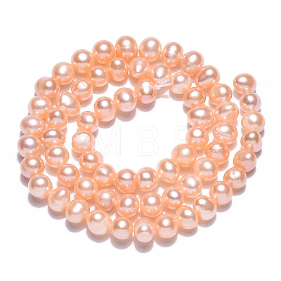 Natural Cultured Freshwater Pearl Beads Strands PEAR-N013-05J-1