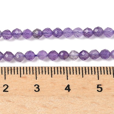 Grade A Natural Amethyst Beads Strands G-A129-3mm-E02-1