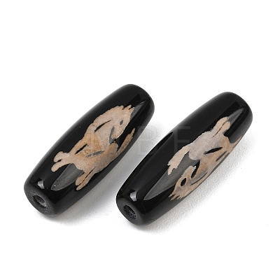 Tibetan Style dZi Beads TDZI-E004-64-1