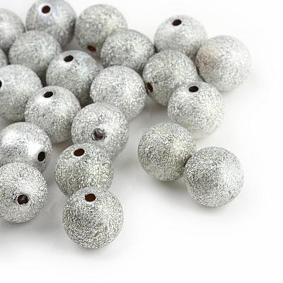 Spray Painted Acrylic Beads ACRP-Q018-6mm-001-1