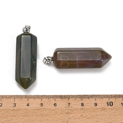 Natural Indian Agate Pendants GG-CBAA0EE-02P-06-1