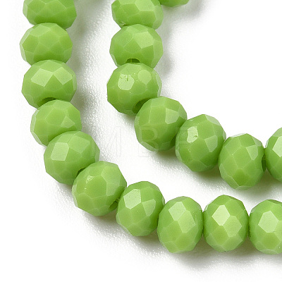 Opaque Solid Color Glass Beads Strands EGLA-A034-P3mm-D30-1