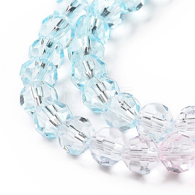 Transparent Glass Beads Strands GLAA-L045-02A-02-1