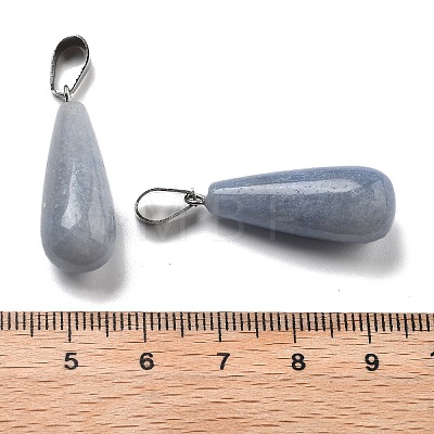 Natural Blue Aventurine Pendants G-T081-36-1