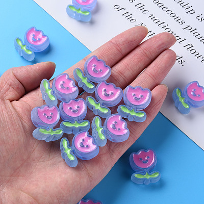 Transparent Acrylic Beads X-MACR-S374-03B-04-1