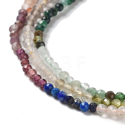 Natural & Synthetic Mixed Gemstone Beads Strands G-D080-A01-03-1
