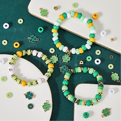 SUNNYCLUE Saint Patrick's Day Bracelet Making Kit DIY-SC0023-39-1