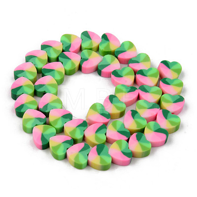 Handmade Polymer Clay Beads Strands CLAY-N008-002A-1