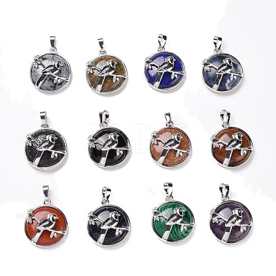 Natural & Synthetic Gemstone Pendants G-I321-03P-1