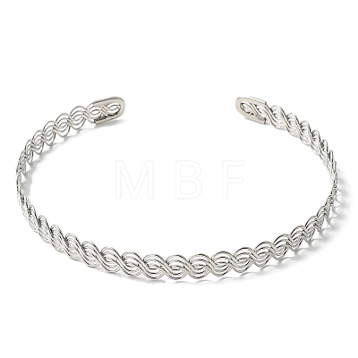 Iron Open Cuff Choker Necklaces for Women NJEW-M085-01P-1