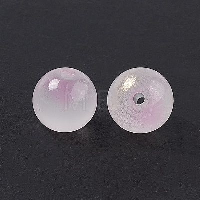 Glass Imitation Jade Beads GLAA-P029-03A-1
