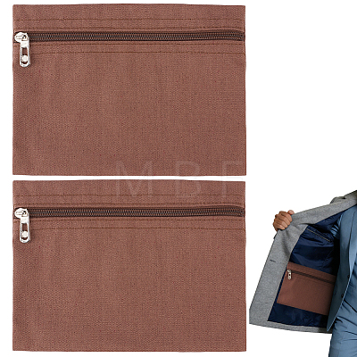 Cloth Zipper Jewelry Bag Gift Pouches ABAG-WH0040-53G-1