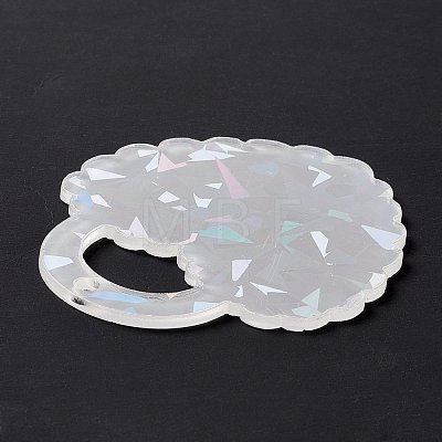 Acrylic Disc Big Pendants SACR-G015-F03-1