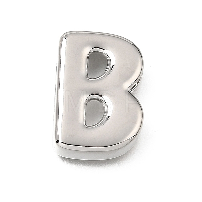 Brass Slide Charms KK-Z163-01P-B-1