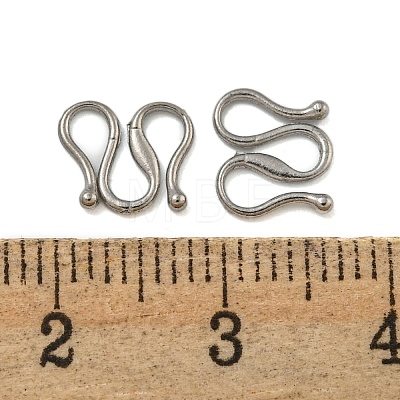 Non-Tarnish 304 Stainless Steel S-Hook Clasps STAS-U007-19A-P-1