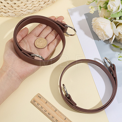 2Pcs PU Leather Purse Strap Extenders DIY-CL0001-89B-1