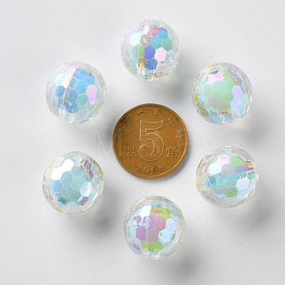 Transparent Acrylic Beads TACR-S152-14B-A07-1