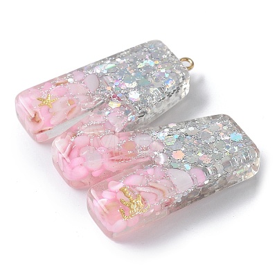 Resin Pendants RESI-B029-01P-M-1