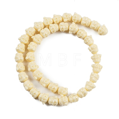 Synthetic Coral Carved Beads Strands CORA-C003-11A-1