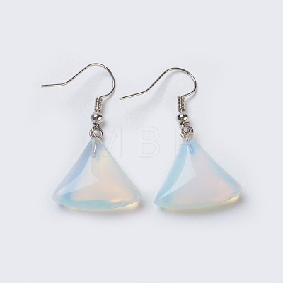 Natural & Synthetic Gemstone Dangle Earrings EJEW-F162-G-1