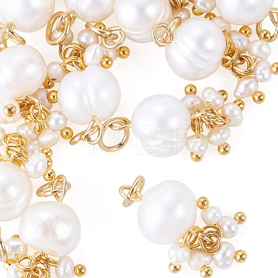 12Pcs Potato Natural Cultured Freshwater Pearl Pendants PALLOY-TA00386-1