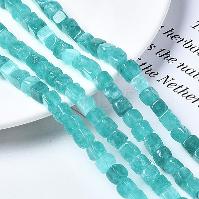 Dyed Natural White Jade Beads Strands G-S364-083A-02-1