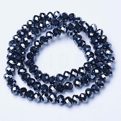 Electroplate Glass Beads Strands EGLA-A034-P2mm-A18-1